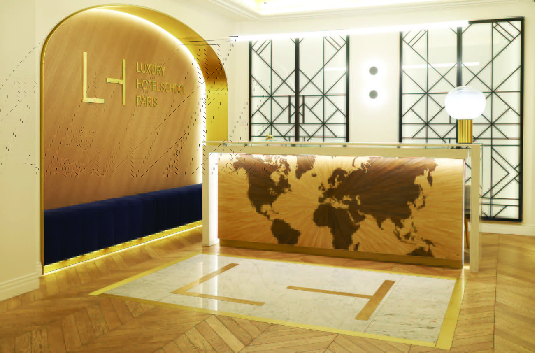 Hall d'accueil de la Luxury Hotel School - Luxury Hotelschool
