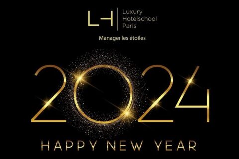 Logo de bonne année 2024 - Luxury Hotelschool