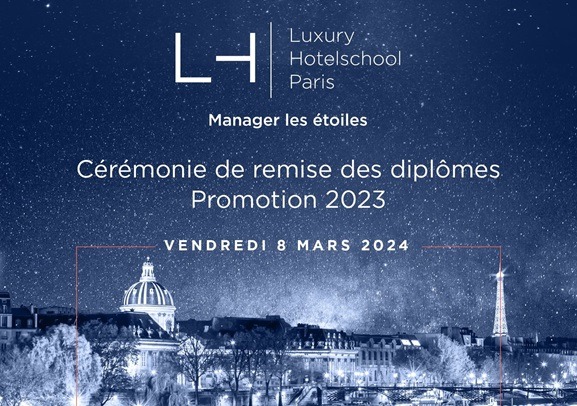 Image invitation de remise des diplômes de la Luxury Hotelschool