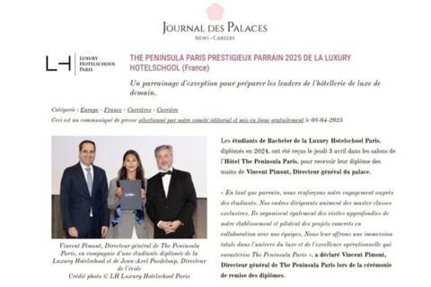 Parrain_Peninsula_Paris_Luxury_Hotelschool